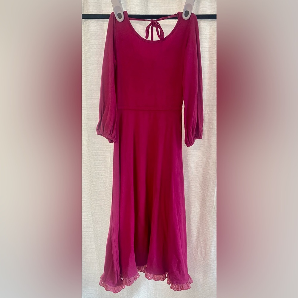 Omi Jo Pink Long Sleeve Dress hand dyed